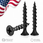 Drywall Screws  6 50pcs High Hardness Coarse Thread Phillips Bugle Head Black