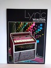 Wurlitzer Lyric Jukebox Flyer Original Phonograph Music Art 8 25  X 11 5 Black