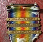 United States World War I Victory Medal With Three Battle Bars  Aisne-marne Etc