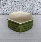 Vintage Mccoy Floraline Hexagonal Planter   420  Green With Matte Finish 