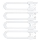 Baby Sliding Cabinet Locks - 4 Pack Adjustable U Shaped Child Safety Locks ch   