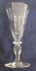 Pair Of Hawkes Crystal  sheraton Border  Wine Glasses - 5-3 8  - Stem 6030