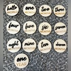 3d Wooden Monthly Dics - Months 1-12 Plus Hello World For Baby s First Year