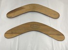 Jabiru Boomerang Pair - Wooden - 12  - Made In Australia - Hand Painted