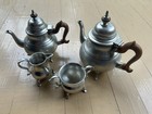     Vintage Stieff Williamsburg Pewter 4-piece Tea coffee Set