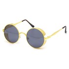 Vintage Round Steampunk Sunglasses Women Men Circle Gothic Glasses Retro Metal