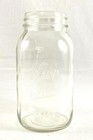 Antique Kerr Self Sealing Mason Jar 7  Clear Glass Vintage Collectible 1900s
