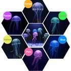 6pcs Aquarium Jellyfish Decoration Artificial Glowing Effect Fish Tank Ornaments