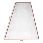 8 16ft Commercial Waterproof Pvc Clear Awning Canopy Curtain Tent Brown Edge