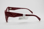 New Prada Vpr 09z 15d-1o1 Red Black Marble Authentic Eyeglasses 49-17