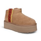 Ugg Classic Ultra Mini Braid Platform Chestnut Suede Women s Boots Size Us 8 New