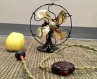 1920s Ge Series G 6  Fan  Brass Blade  One-speed 110v Ac dc  Works Great 