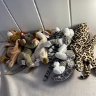 Ty Beanie Baby Babies 6 Cat Lot Purr Freckles Leopard 90s Plush Stuffed Animal 