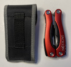 Schwarzwolf Folding Multi Tool Red W  Nylon Belt Sheath