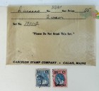 1901-1902 2 Varieties Curacao Queen Wilhelmina Stamps W glassine Envelope