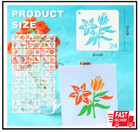 64pcs Stencils For Painting On Wood  Reusable Stencil Crafts Drawing Templates 