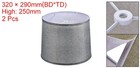 2pcs Drum Lamp Shades Linen Round Lamp Shade Lampshade Gray 11 6 Inch