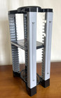 Vintage Game Rider Black And Grey 23 Game Dvd Storage Tower Organizer 18 x9 x6 