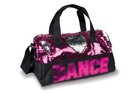 Sequin Dance Heart Duffel Bag - Fuchsia silver  Perfect For Dance   Gym Gear