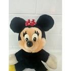 Vintage Disney Minnie Mouse Plush Stuffed Animal Red Polka Dot Bow 8 Inch
