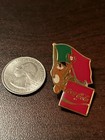 Vintage 1988 Seoul Olympics Coca Cola Hodori Tiger Portugal Flag Lapel Pin