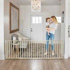 Large Baby Gate Child Dog Pet Safety Fence 5-8 Foot Extra Wide Swing Gates New