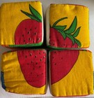 4 Soft Puzzle Blocks     Fruit   Vegetable Learning Cubes