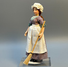 New Dressed Porcelain Doll  hester  House Maid Servant Dollhouse Miniature 1 12