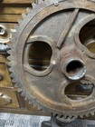 Antique 13   Cast Iron Gear Steampunk Industrial Cog Farm Wheel Nice Table Base 