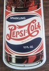 Vtg Style 22  Die Cut Metal Replica Sign Classic Pepsi Cola Bottle Advertisement