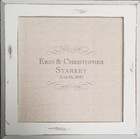 Antique White Wood Card Box