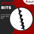 Earth Auger Drill Bits 4  6  8  10  12  For Gas Powered Post Fence Hole Digger