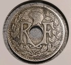 1921 France 25 Centimes Coin