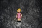 Vintage Little Tikes Dollhouse Blonde Sister Daughter Girl Figure Pink Outfit