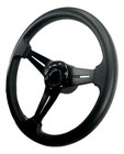 Pactrade Marine Boat Black Non-magnetic Steering Wheel Aluminum Frame Polyuretha