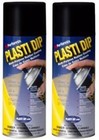 2 Pack Plasti Dip Mulit-purpose Rubber Coating Spray Black 11oz    