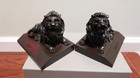 Hsbc Pair Of Lion Statue Set - Resin Made - Brown - L15 X W11 5 X H13cm Each Pcs