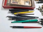 Vintage Calligraphy Pens Tips Mixed Lot Ink Dip Lettering Tool Set 