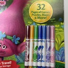 Crayola Trolls Coloring And Activity Pad Travel Book W  7 Washable Mini Markers