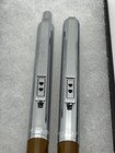 Vintage Papermate Vintage Double Heart Silver And Tan brown Pen pencil Set