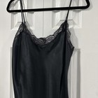 Vintage 90   s Y2k Victoria Secret Heart Label Baddie Slip Dress Black Size Small