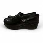 Dansko Professional Black Leather Clogs Women s 8 5 Us   39 Eu Nurse Shoes  145