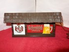 Lighted Schmidt s Beer Philadelphia Advertising Sign Plastic Metal Base   Z 13