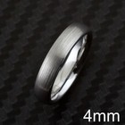 4 6 8mm Classy   Gorgeous Brushed Silver Tungsten Plain Wedding Band Ring