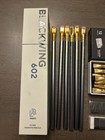 Lot 13 Unused Blackwing 602 Firm Graphite   Palomino Pearl Pencils W  Ex  Eraser