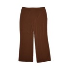 Coldwater Creek New  40 Flat Front Bootcut Dress Pant Brown Size 16