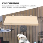 2 Pcs Pet Stand Parrot Flat Perches Shelf Bird Platforms Cages Play