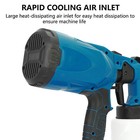High Pressure Cordless Paint Sprayer Electric Airless Spray Gun W 2 Battery