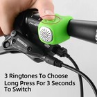 Rockbros Electric Bike Horn-110db Bicycle Bell-2 Sound Mode Loud Horn-waterproof