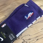 New  Nike Nba Elite Crew Dri Fit Basketball Socks - Purple   White - Size Large